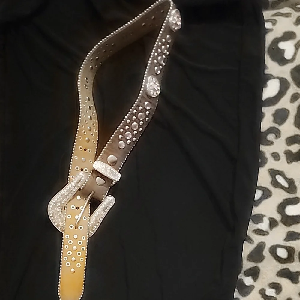 Studded Tan Belt